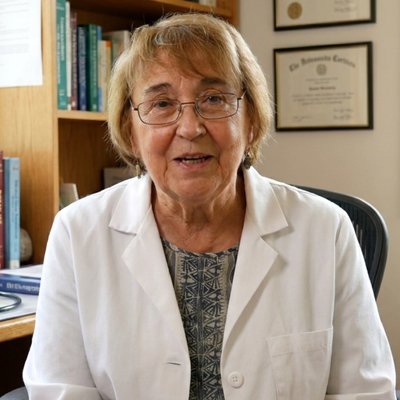 Board-certified sleep medicine physician in her clinic